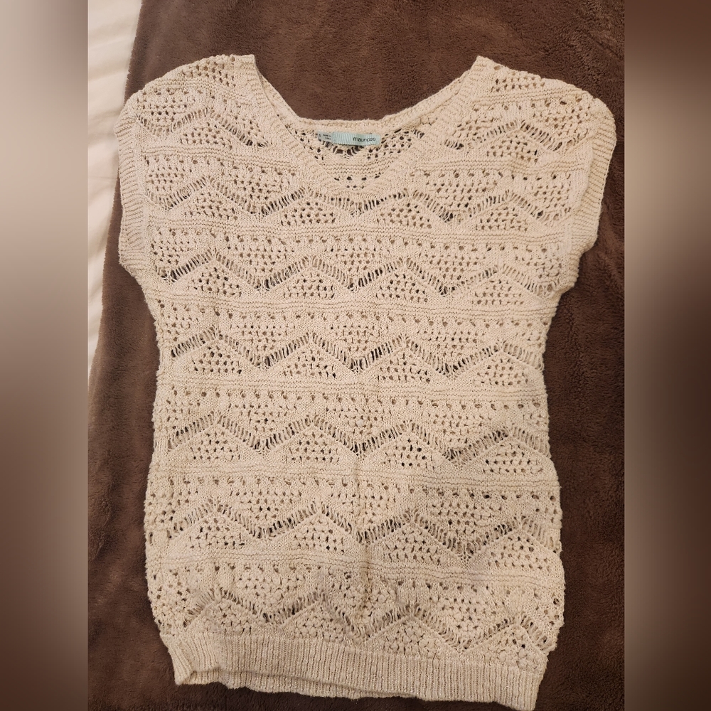 Maurices open weave sweater shirt